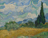 Champ de blé avec cyprès – Van Gogh