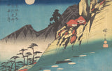 Reflets de la lune dans les rizières de Sarashina – Hiroshige