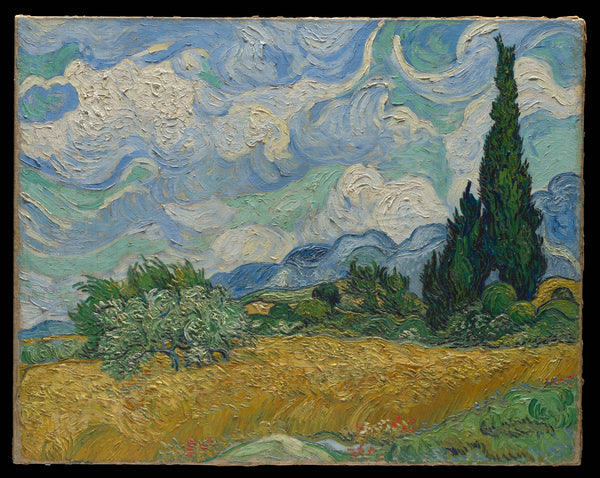 Champ de blé avec cyprès – Van Gogh
