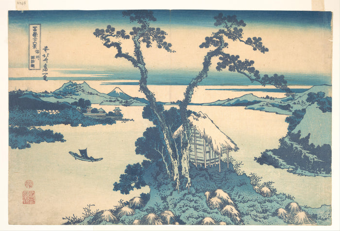Le Lac Suwa – Hokusai