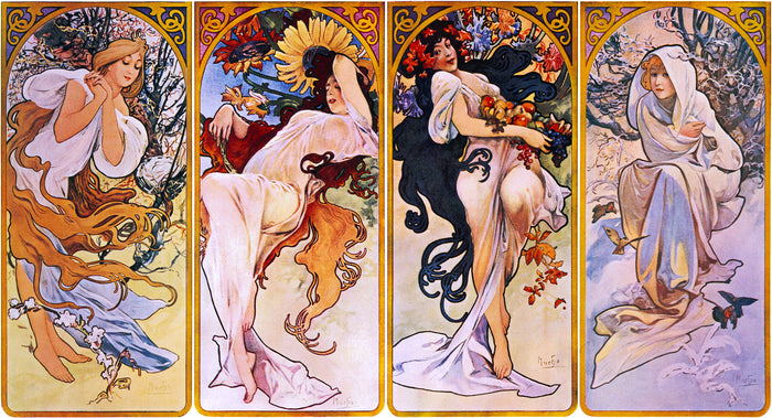 Les Saisons – Mucha