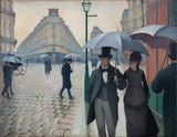 Rue de Paris, temps de pluie – Caillebotte